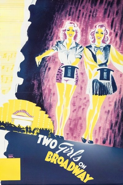 Poster for the movie Two Girls on Broadway