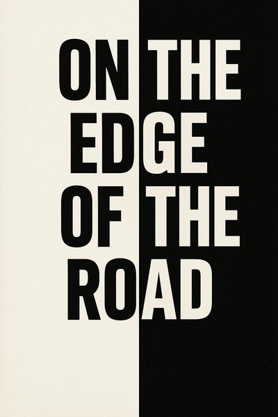On the edge of the road
