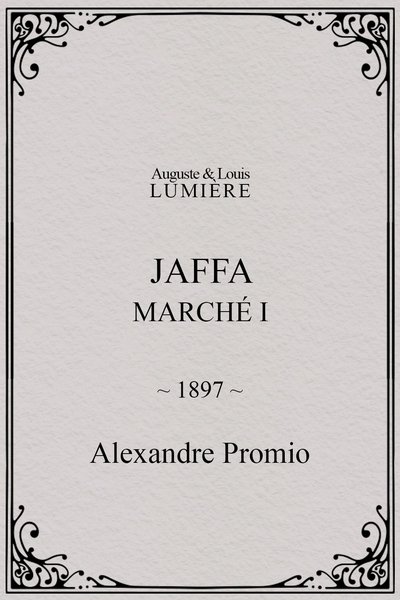 Poster do Filme Jaffa : Marché, I