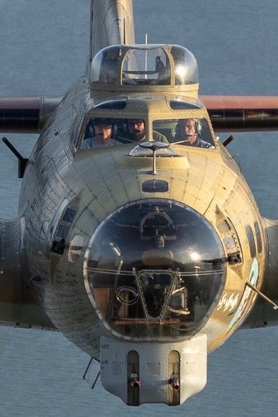 movie poster for B-17 Flying Fortress: The workhorse of the American mighty bomber force.
