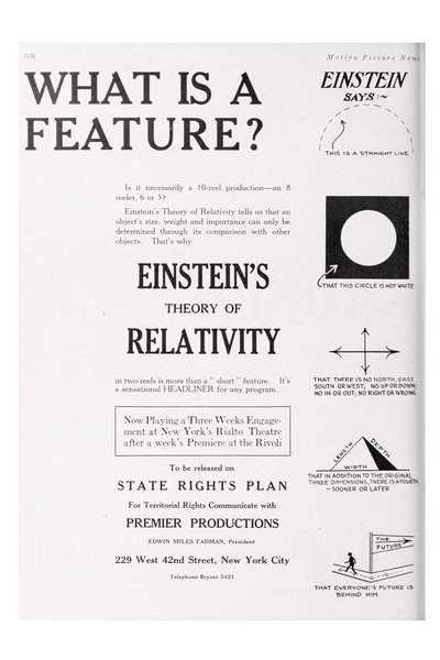 The Einstein Theory of Relativity poster The Einstein Theory of Relativity