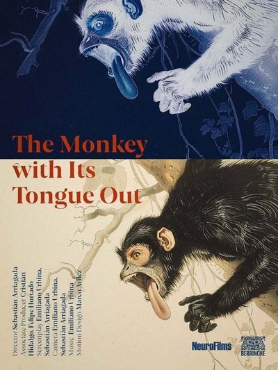movie poster for The Monkey with Its Tongue Out