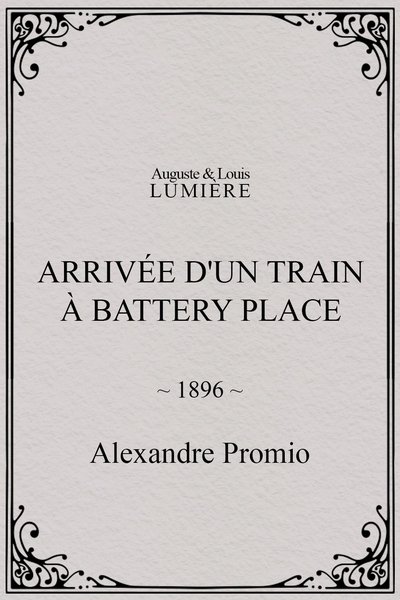 New York. Arrival of a Train at Battery Place poster New York. Arrival of a Train at Battery Place