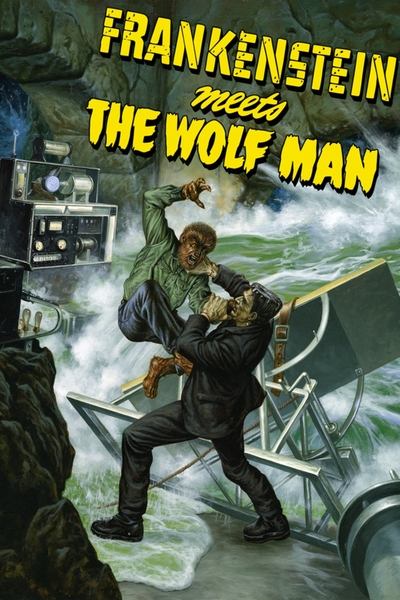 Poster for the movie Frankenstein Meets the Wolf Man