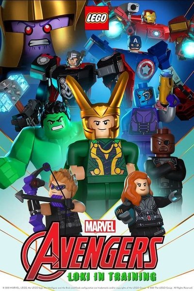 Poster for the movie LEGO Marvel Avengers: Loki in Training
