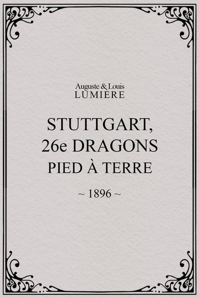 Poster do Filme Stuttgart : 26ème dragons. Pied à terre