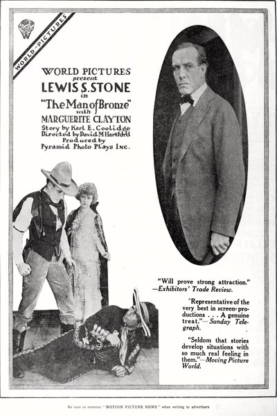 movie poster for The Man of Bronze