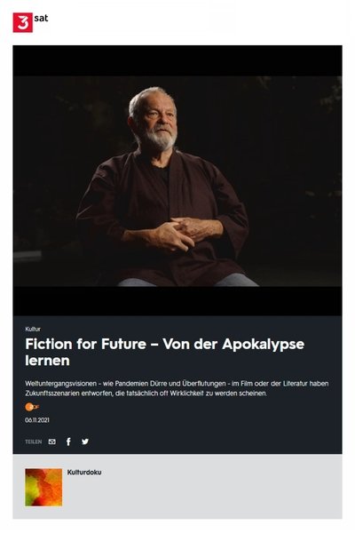 Poster do Filme Fiction for Future - Von der Apokalypse lernen