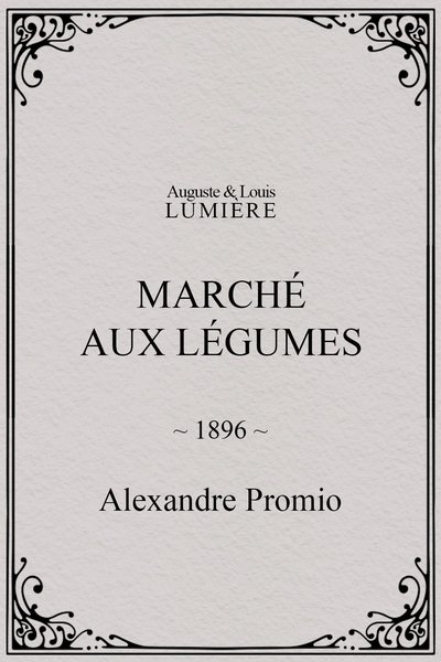 Poster do Filme Marché aux légumes