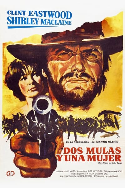 poster Dos mulas y una mujer