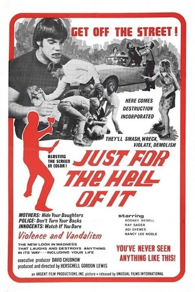 Poster for the movie Just for the Hell of It