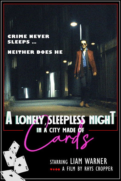 Poster do Filme A Lonely, Sleepless Night In A City Made Of Cards