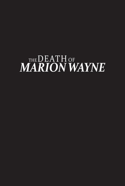 movie poster for The Death of Marion Wayne