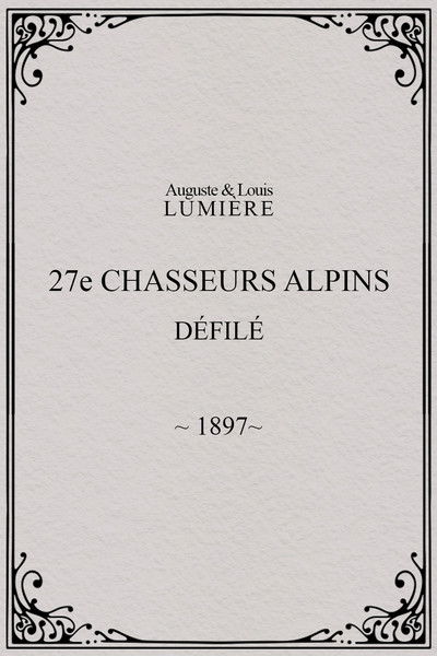 Poster do Filme 27ème chasseurs alpins : défilé
