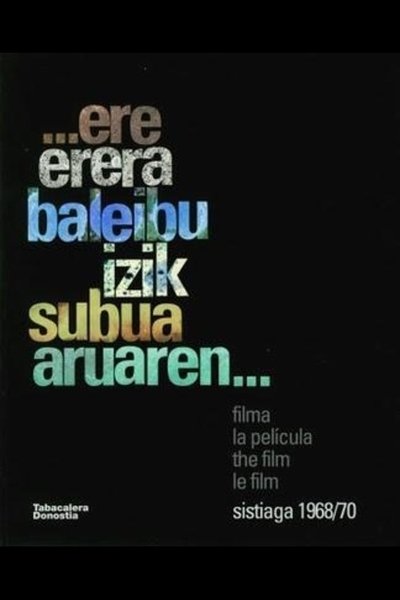 Poster do Filme ...ere erera baleibu icik subua aruaren... 2 version négative