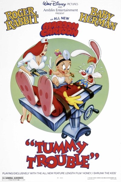 Poster for the movie Roger Rabbit: Tummy Trouble