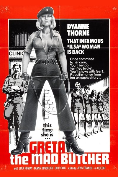 Poster for the movie Greta, the Mad Butcher