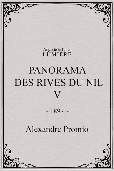Poster do Filme Panorama des rives du Nil, [V]