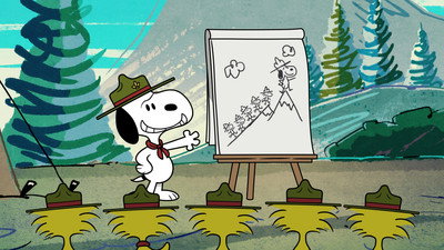 De campamento con Snoopy