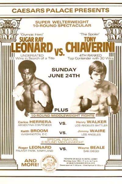 Sugar Ray Leonard vs. Tony Chiaverini