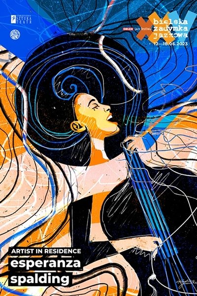 Poster do Filme esperanza spalding: Homage to Wayne Shorter Bielska Zadymka Jazzowa 2023