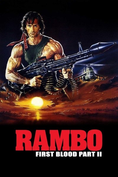 Poster for the movie Rambo: First Blood Part II