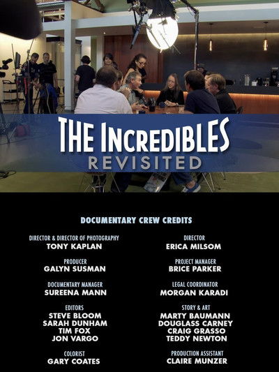movie poster for THE INCREDIBLES : REVISITED