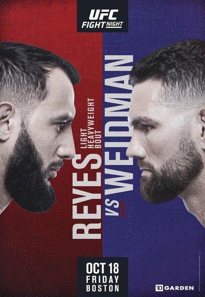 Poster for the movie UFC on ESPN 6: Reyes vs. Weidman