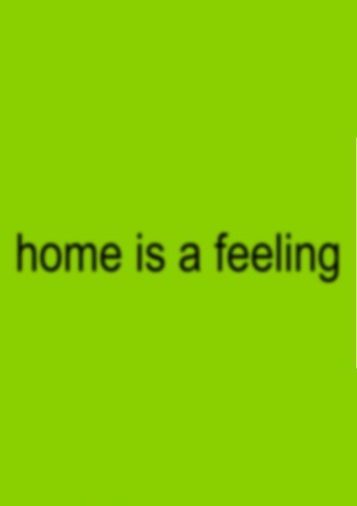 Poster do Filme home is a feeling