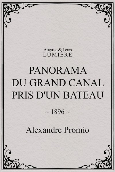 Panorama du grand Canal pris d'un bateau poster Panorama du grand Canal pris d'un bateau