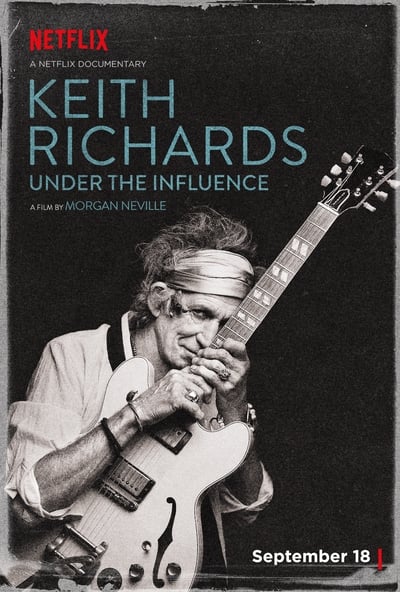 Poster for the movie Keith Richards: Under the Influence