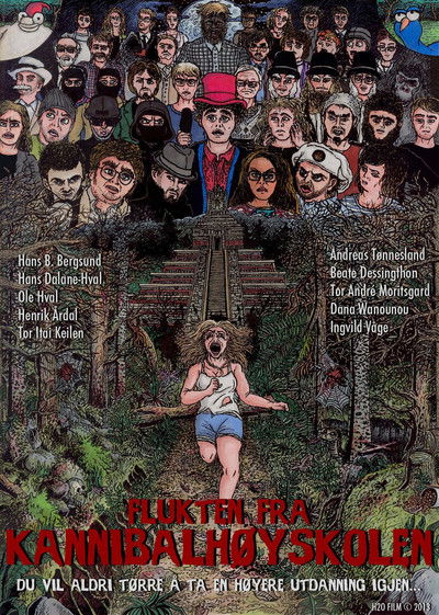 Poster do Filme Flukten fra kannibalhøyskolen