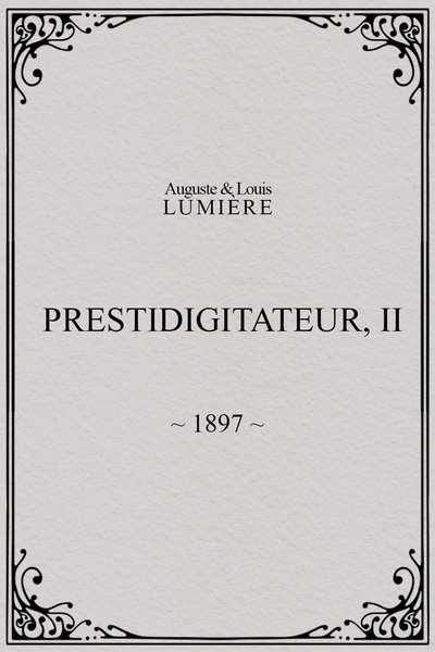 movie poster for Prestidigitateur, II