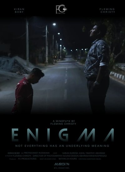 movie poster for ENIGMA - shattered reality