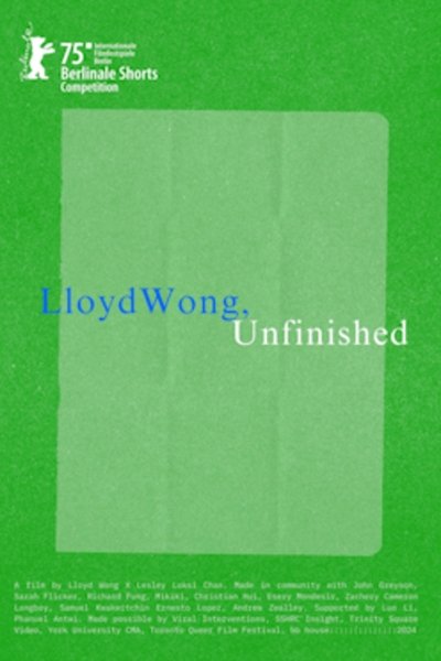 Poster do Filme Lloyd Wong, Unfinished