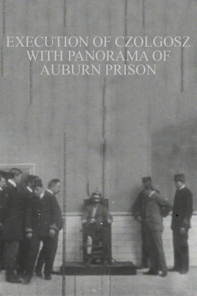Execution of Czolgosz with Panorama of Auburn Prison poster Execution of Czolgosz with Panorama of Auburn Prison