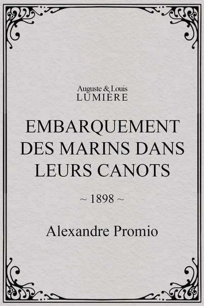 Poster do Filme Embarquement des marins dans leurs canots