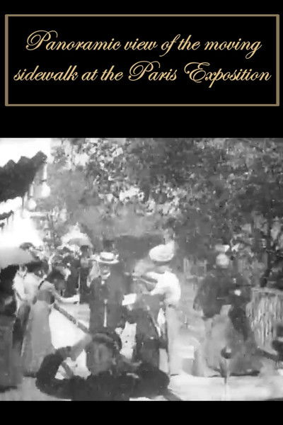Poster do Filme Visão panorâmica da esteira rolante na Exposição de Paris