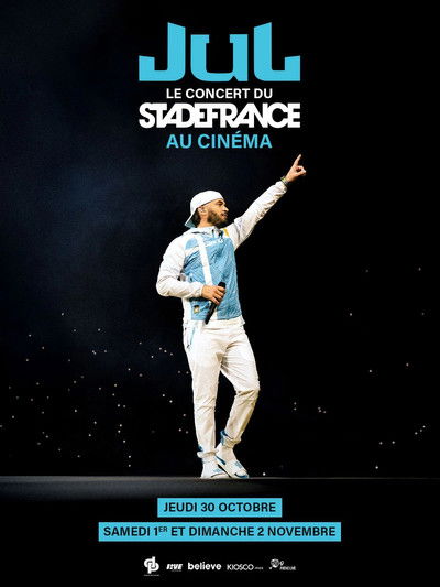 movie poster for Jul, le concert du stade de France au cinéma