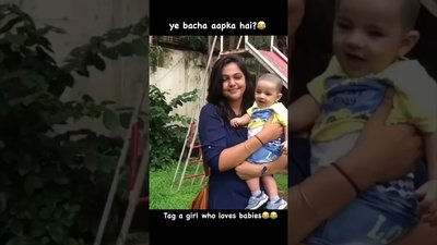 When girls see a cute baby