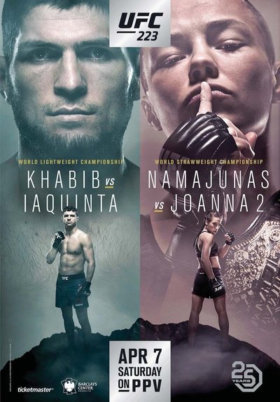 Poster for the movie UFC 223: Khabib vs. Iaquinta