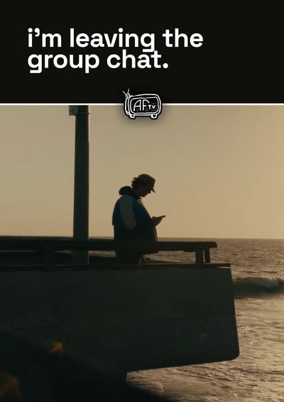 movie poster for i'm leaving the group chat.