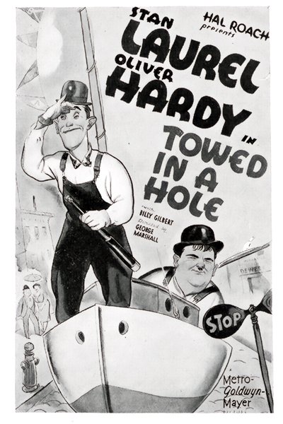 Poster for the movie Towed in a Hole