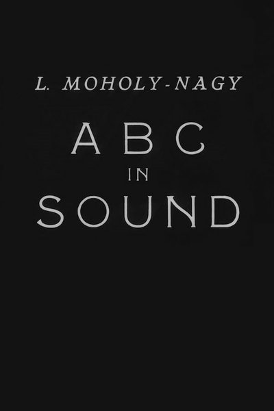 Poster for the movie ABC in Sound