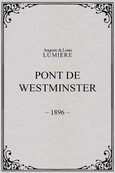 Pont de Westminster poster Pont de Westminster