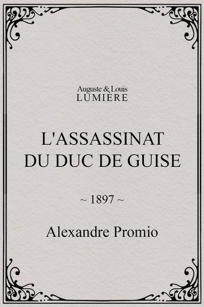 Poster do Filme L'assassinat du duc de Guise