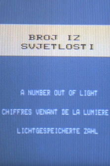 Poster do Filme Broj iz svjetlosti