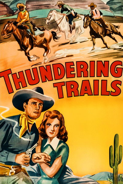 movie poster for Thundering Trails