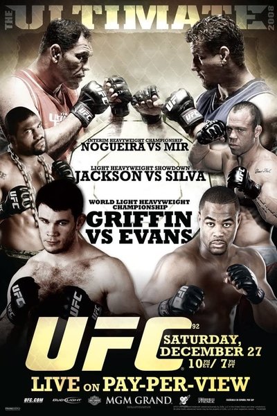 Poster for the movie UFC 92: The Ultimate 2008