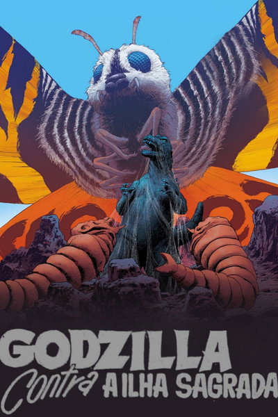 Poster do Filme Godzilla Contra a Ilha Sagrada